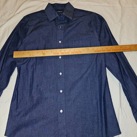 Croft & Barrow True Comfort Slim Fit Blue Shirt - Picture 7 of 9